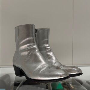 Maison Martin Margiela Silver Cuban Boots